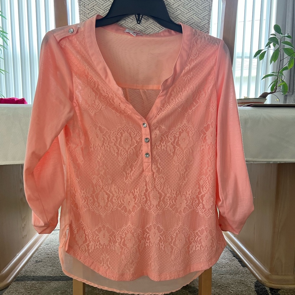 Bongo Small Sheer Lace Top